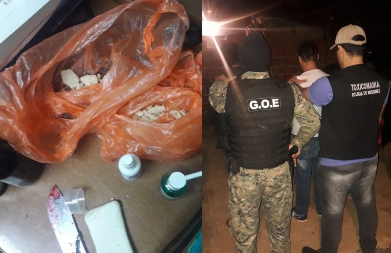 Desbaratan “kioscos” de cocaína a cinco metros de una escuela: ocho detenidos