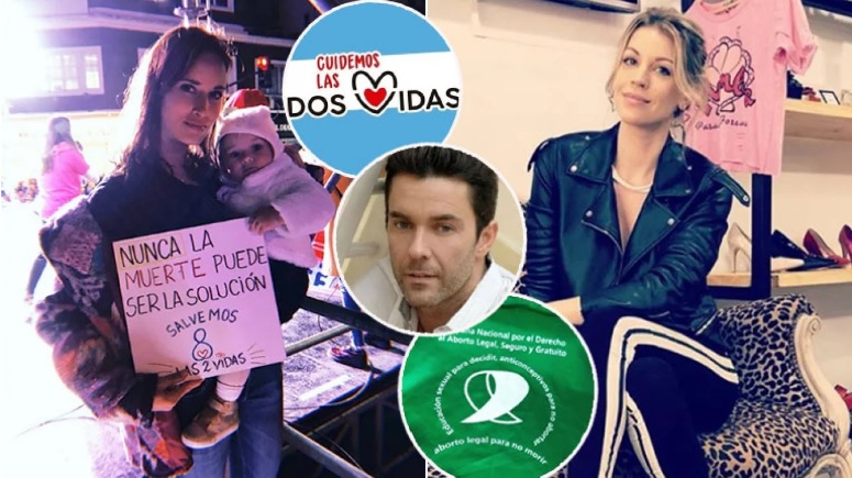 Juliana Giambroni, por la legalización del aborto… y Camila Cavallo en la marcha a favor de «las dos vidas»