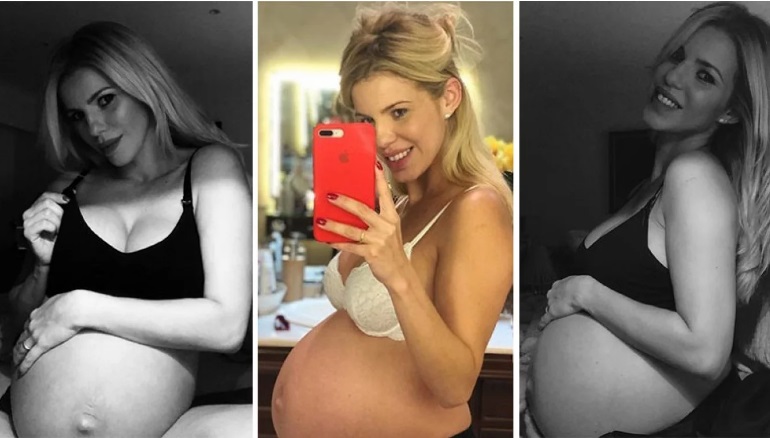 Las tiernas fotos de Lola Bezerra con su pancita de 8 meses de embarazo