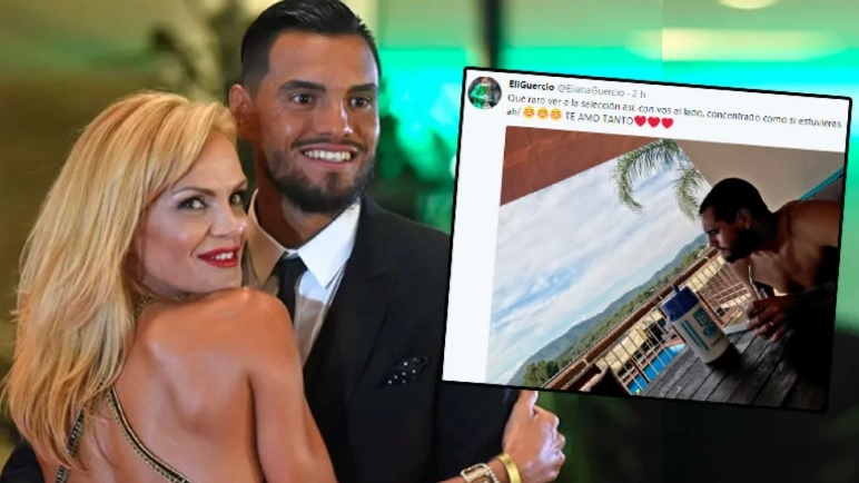 Eliana Guercio mostró qué estaba haciendo Romero durante el primer partido de la Selección en el Mundial