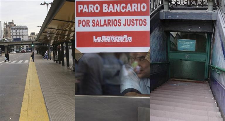 Qué gremios adhieren al paro del lunes y qué actividades estarán afectadas