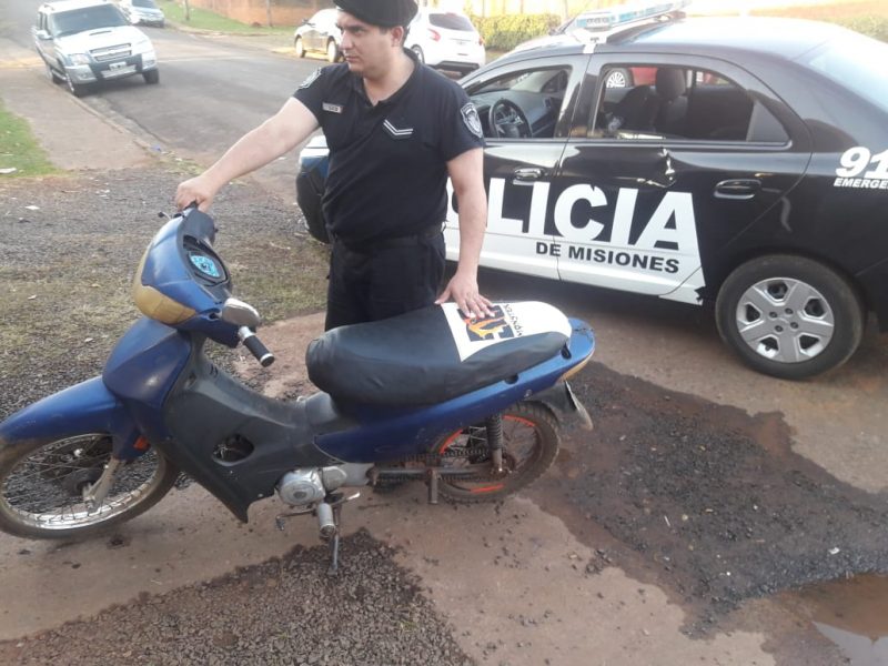 Secuestraron otra motocicleta que se encontraba abandonada