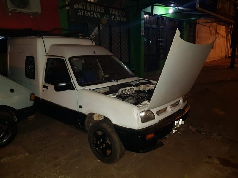 Fue sorprendido trasladando una batería robada y terminó detenido