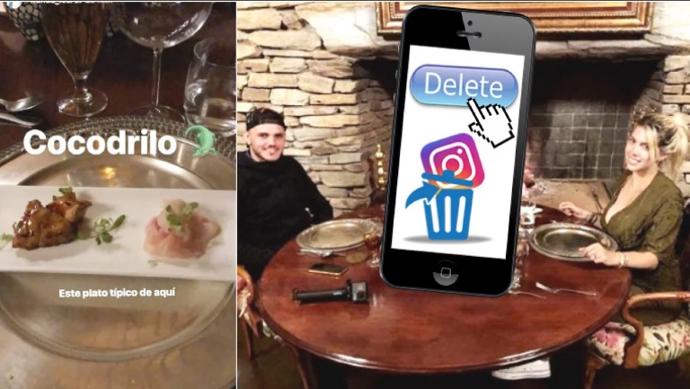 Wanda Nara publicó un plato de cocodrilo en sus vacaciones con Icardi en Sudáfrica