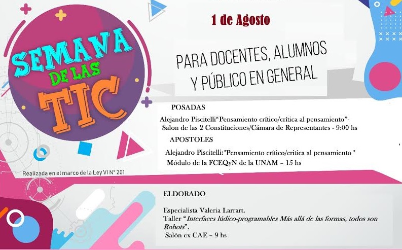  Disertarán sobre la “Semana de las TIC” en el Parque del Conocimiento