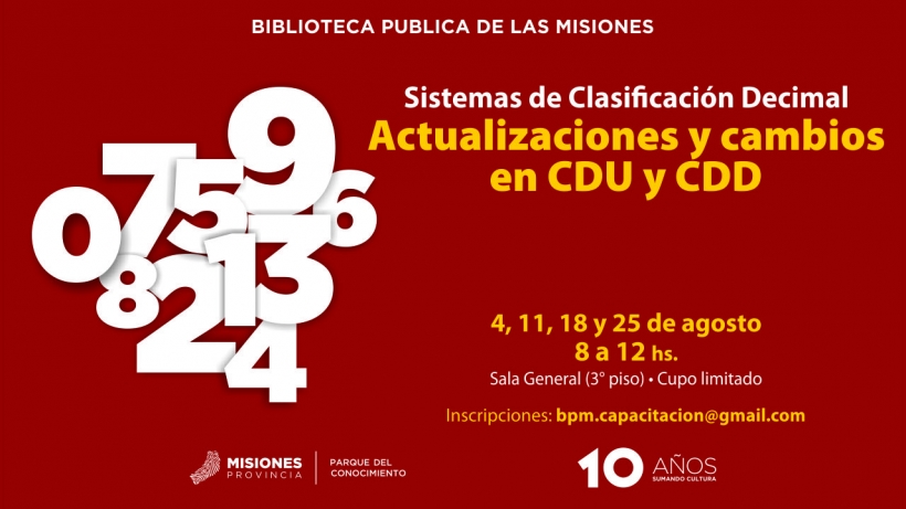 Bibliotecarios: inscriben a capacitación gratuita en la Biblioteca del Parque del Conocimiento