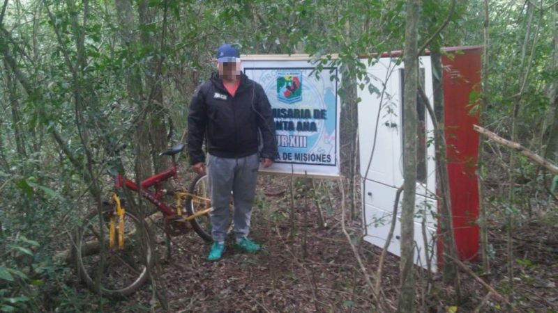 Recuperaron elementos robados en el monte del barrio Martín Chico