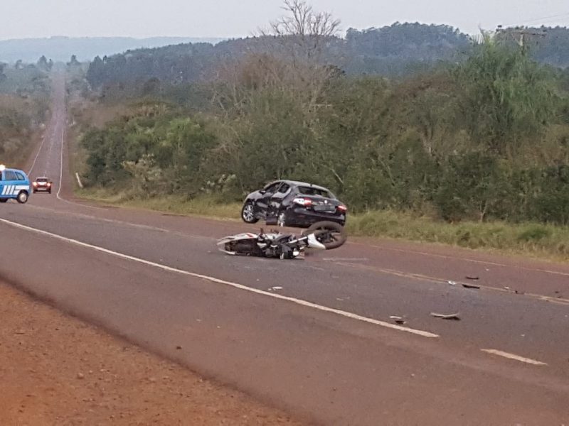 Ruiz de Montoya: motociclista falleció tras chocar con un auto en la ruta 7