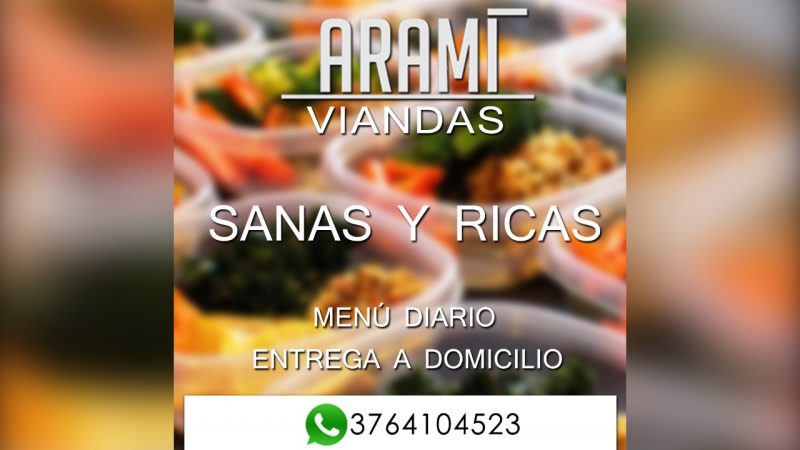 Aramí ofrece nuevos menús saludables a domicilio