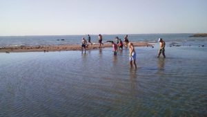 Guardavidas aprovecharon la bajada del río para limpiar la playa de Miguel Lanús 6 12 - WhatsApp Image 2018 07 18 at 13.51.13 - 11