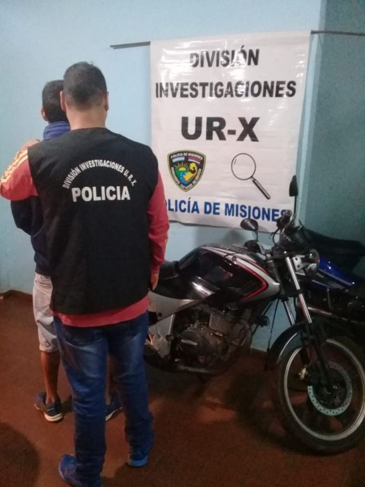 Posadas: sorprendieron a “Pata” con una moto robada y terminó detenido
