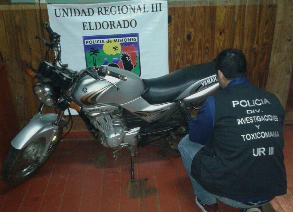 Eldorado: recuperaron motocicleta robada