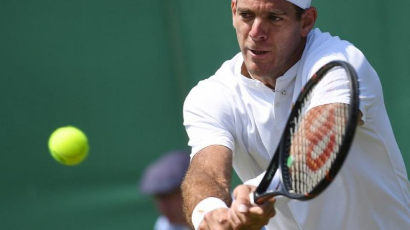 Wimbledon: Del Potro debutó con un triunfo