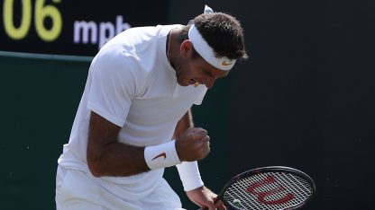 Wimbledon: Del Potro eliminó a Paire en sets corridos y está en octavos de final