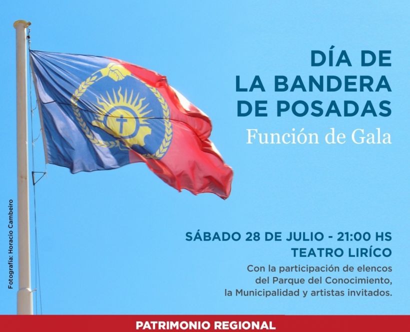 El sábado celebrarán el día de la bandera de Posadas en el Parque del Conocimiento