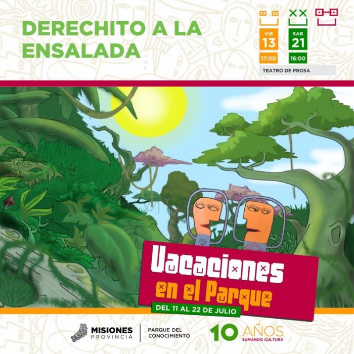 Se viene un finde a todo sol en el Parque 1 2 - flyer derechito a la ensalada - 1