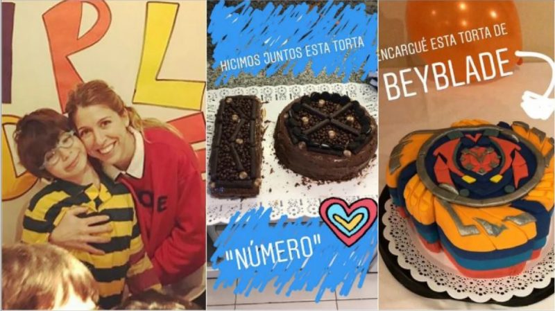 Florencia Bertotti y las fotos de la fiesta de cumpleaños de Romeo, su hijo