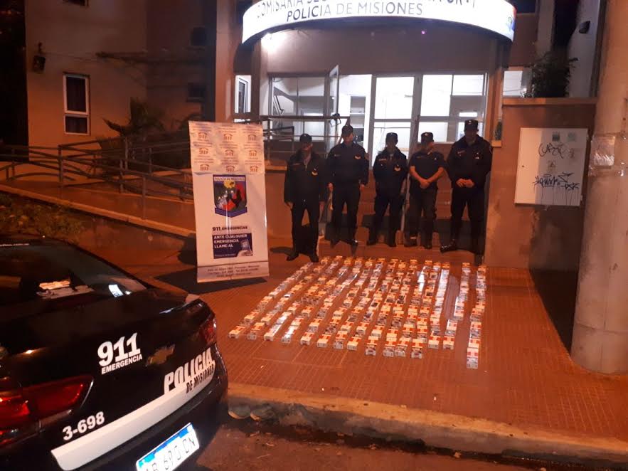 Posadas: “mulas” fueron detectadas con más de 1700 gruesas de cigarrillos