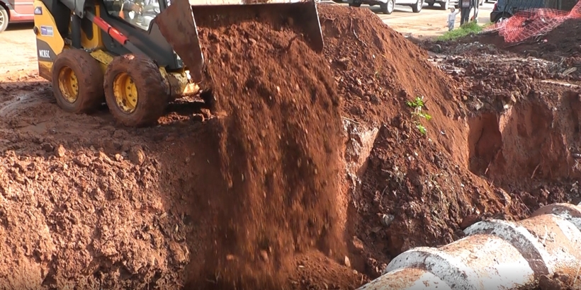 Canalización del arroyo La Chancha: avanzan las obras de saneamiento 