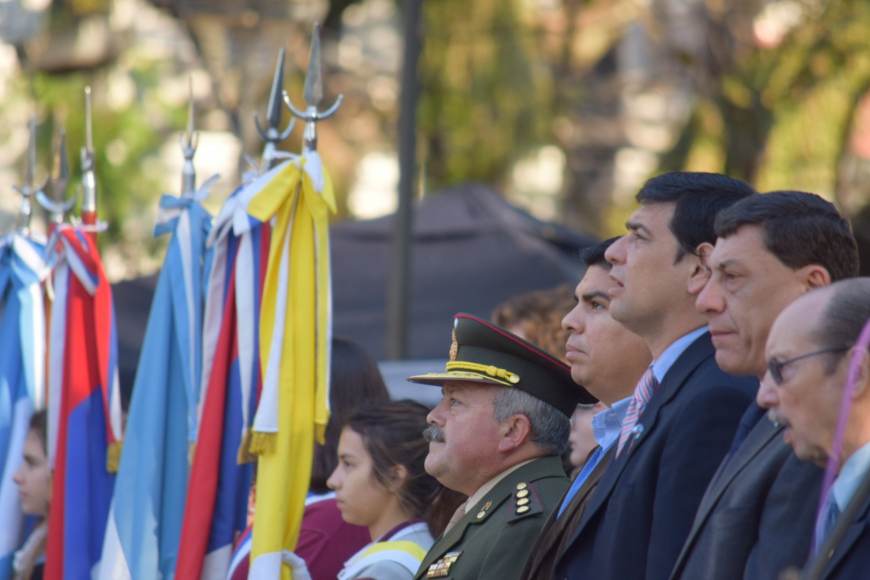 Losada encabezó el acto de homenaje a Don José de San Martín
