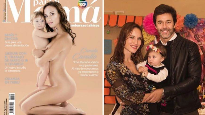 Camila Cavallo posó desnuda con su hija Alma para la tapa de una revista