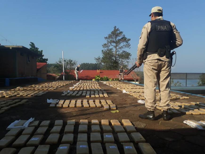 Narcotráfico: incautan casi una tonelada de marihuana valuada en 28 millones de pesos