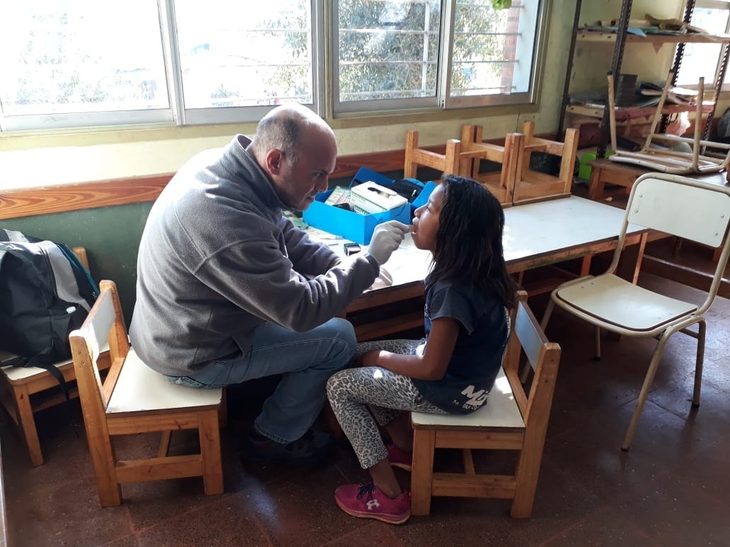 Unos 80 niños de la comunidad del Pocito fueron evaluados por el Prosane