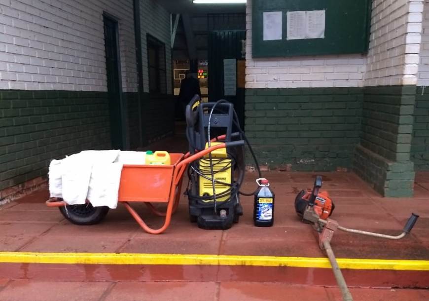 Recuperaron objetos robados de un polideportivo en Puerto Rico