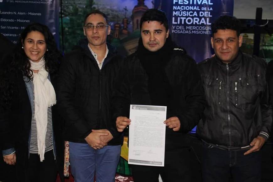 Ezequiel Garrido, el primer seleccionado del Pre-Festival del Litoral en Alem