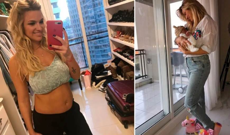 Ailén Bechara lució su figura, a dos meses de dar a luz a Francisco