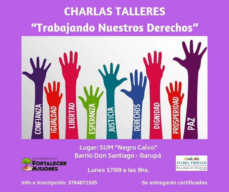 El próximo lunes comenzarán las capacitaciones sobre inclusión social laboral