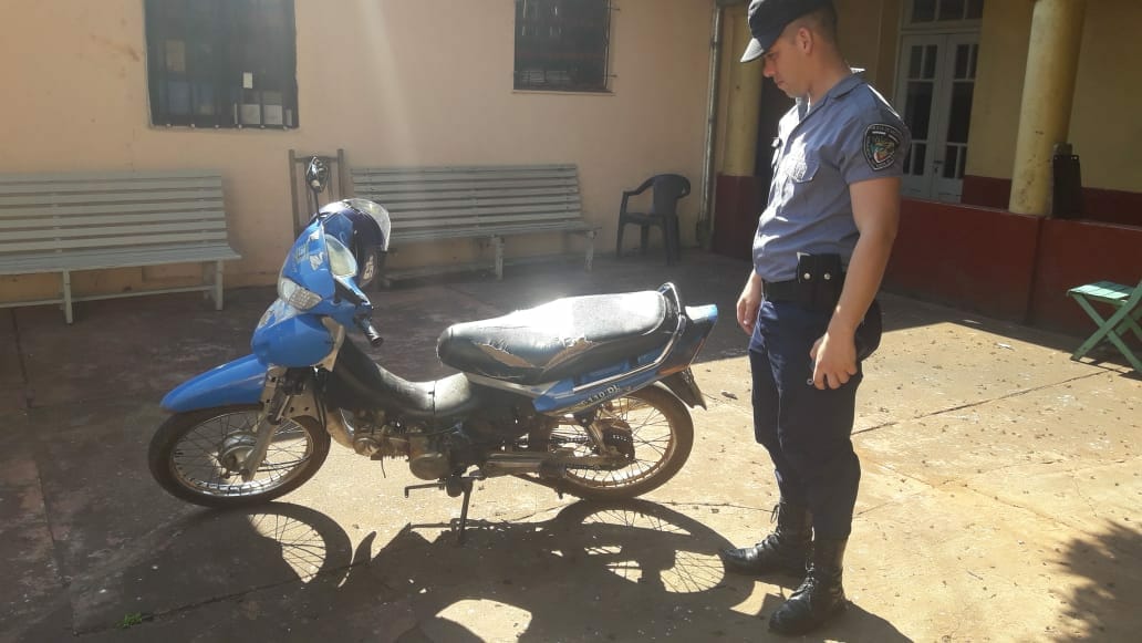 Recupearon moto que había sido robada en Além