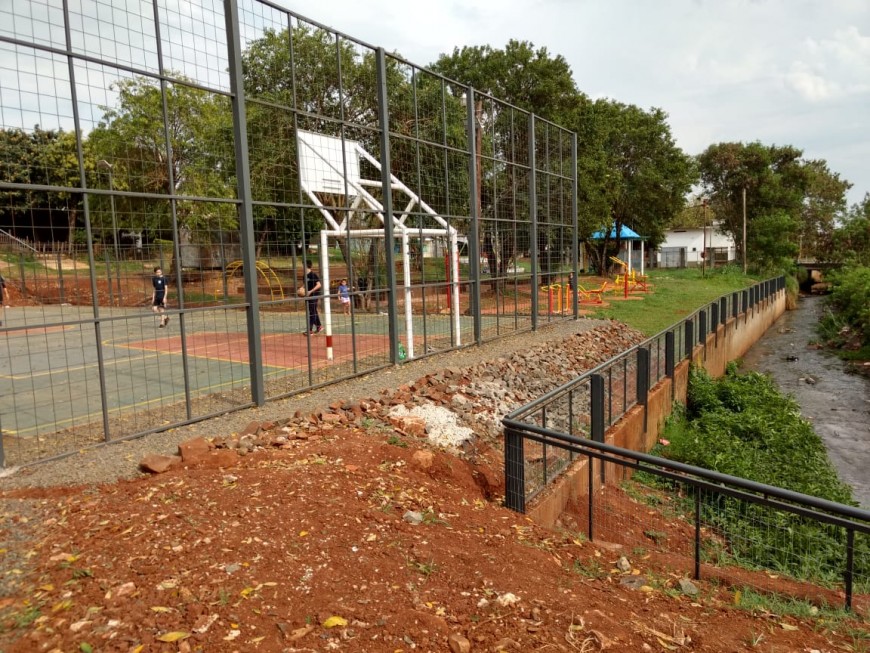 Presupuesto Participativo: avanza la construcción de un playón deportivo en la Chacra 137