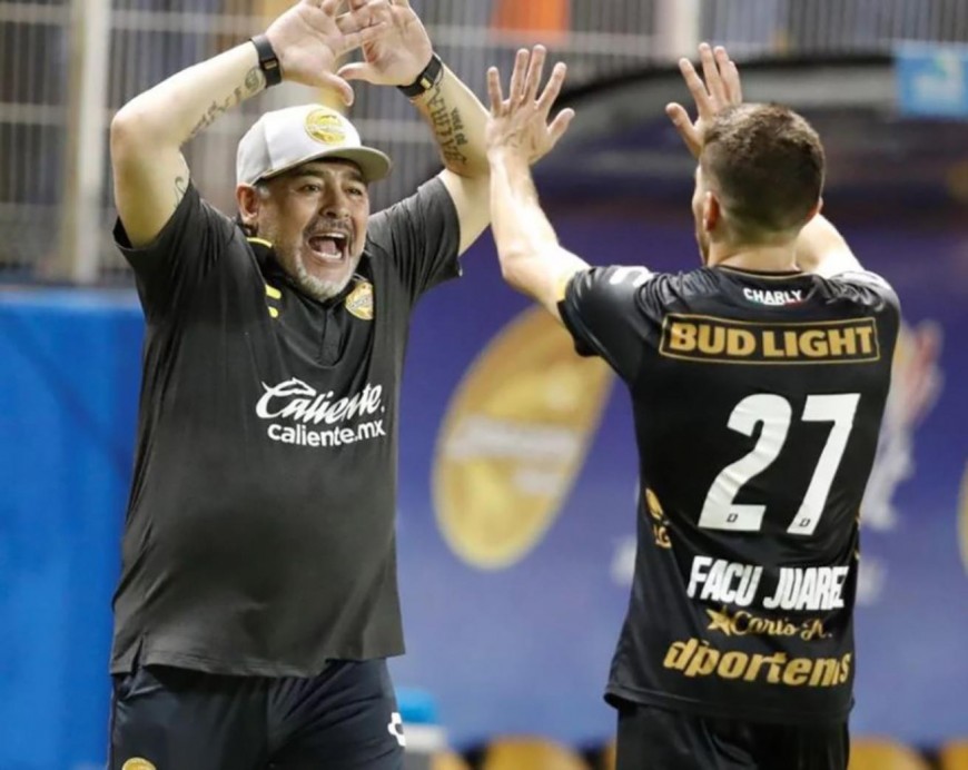 Fútbol: Maradona tuvo un debut soñado en el Dorados de Sinaloa