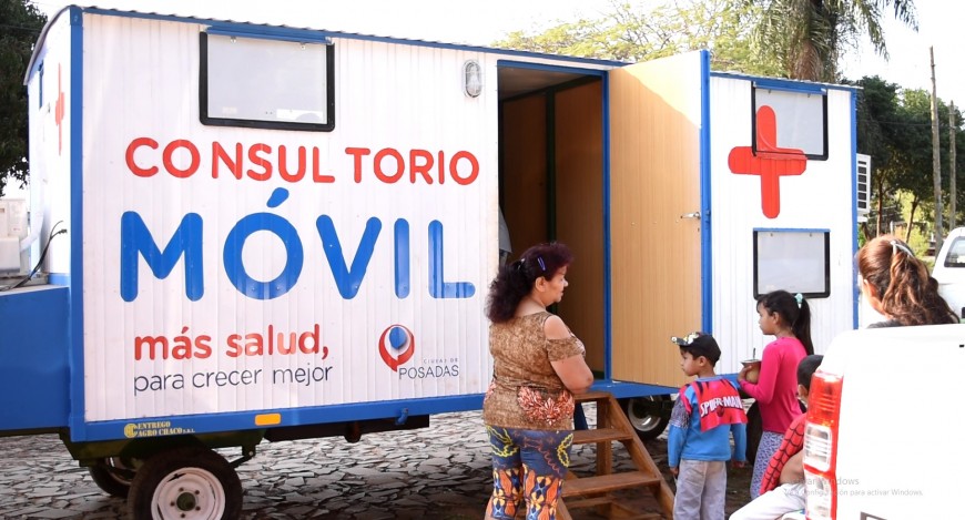 El consultorio móvil municipal visitó el barrio San Gerardo