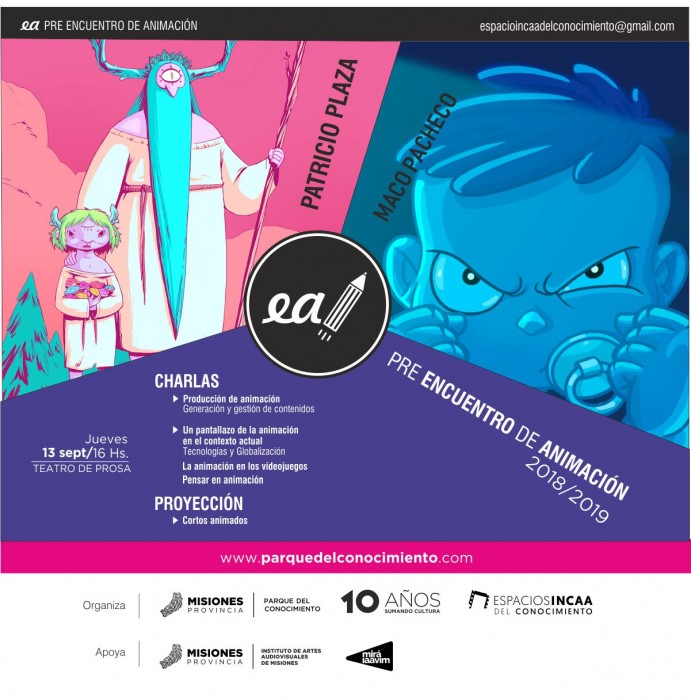 EA! MISIONES: Se viene el Pre-Encuentro de Animación Argentina –Cine, Videojuego y TV-