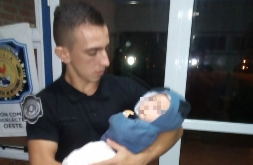 La Policía resguardó a un bebé de 3 meses en zona oeste