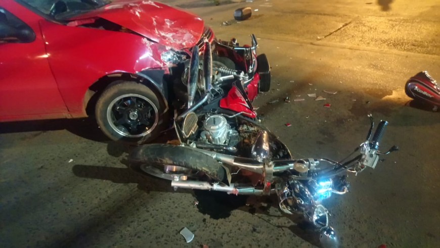 Falleció motociclista tras un choque sobre la avenida Uruguay