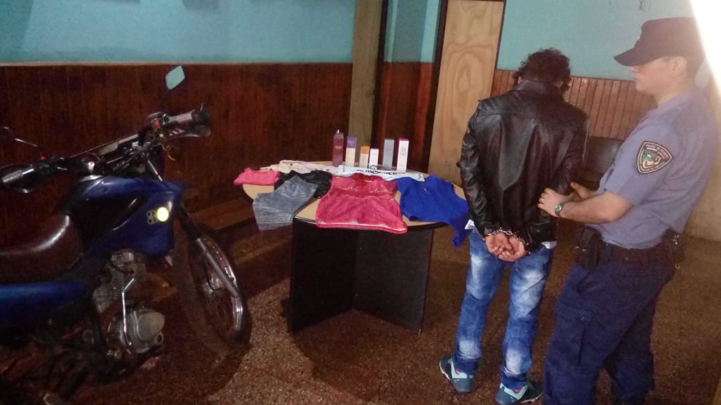 Recuperaron elementos robados y detuvieron a una persona en San Vicente