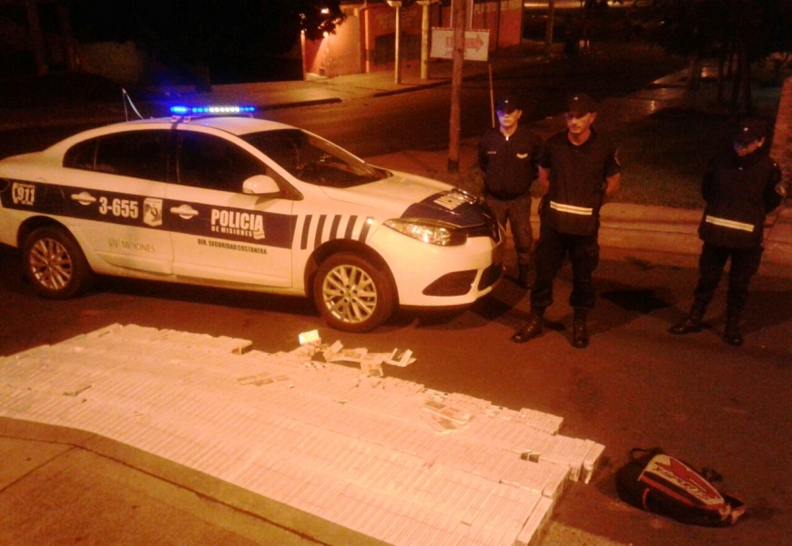 Posadas: incautaron más de 300 gruesas de cigarrillos sin aval aduanero