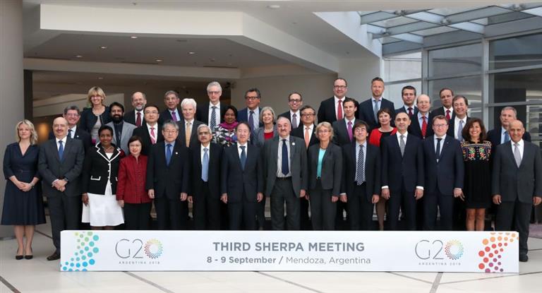 Sherpas del G20 cierran su agenda de trabajo en Mendoza