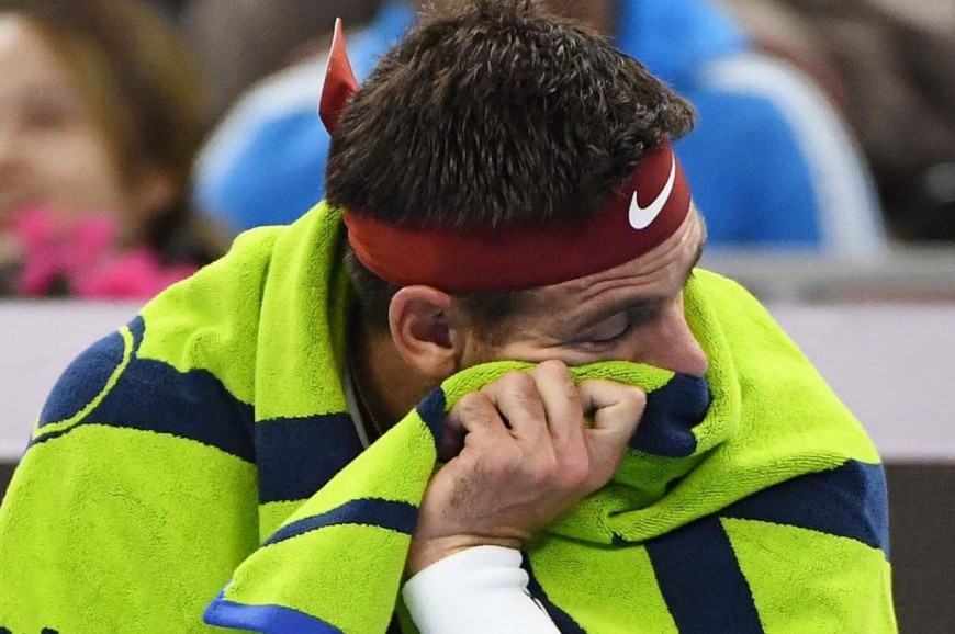 Del Potro sufrió la fractura de la rótula de su rodilla