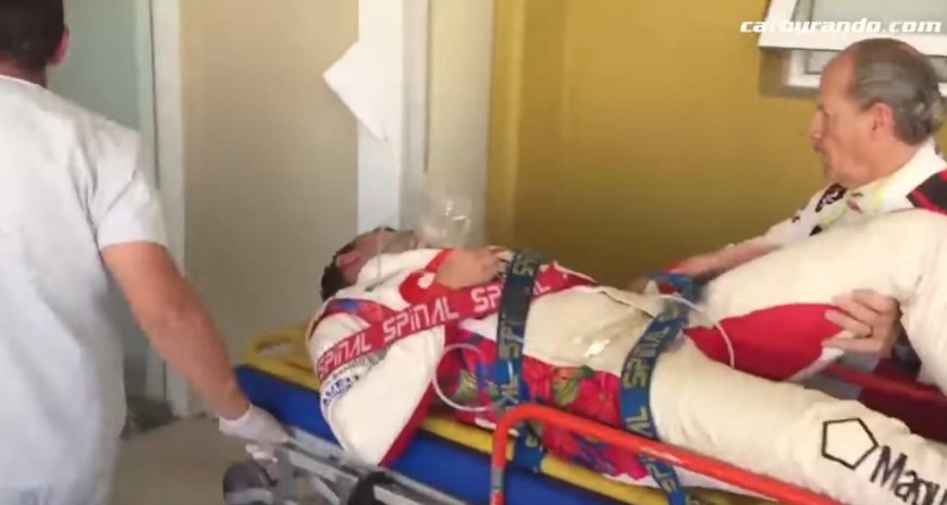Okulovich sufrió una fractura en el accidente que protagonizó en La Pedrera