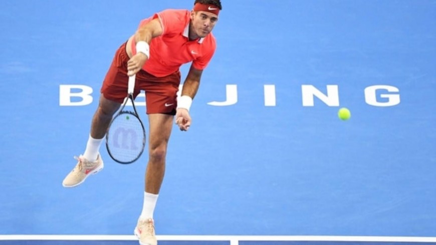 ATP de China: Del Potro pasó a la final por la lesión del italiano Fognini