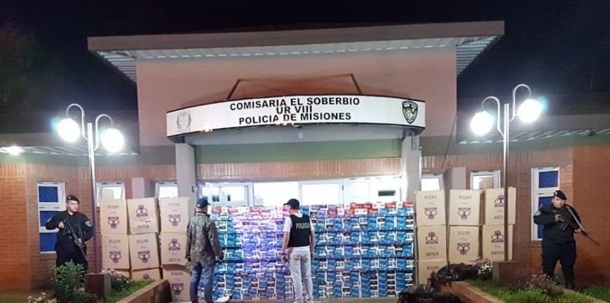 El Soberbio: incautaron 950  gruesas de cigarrillos sin aval aduanero