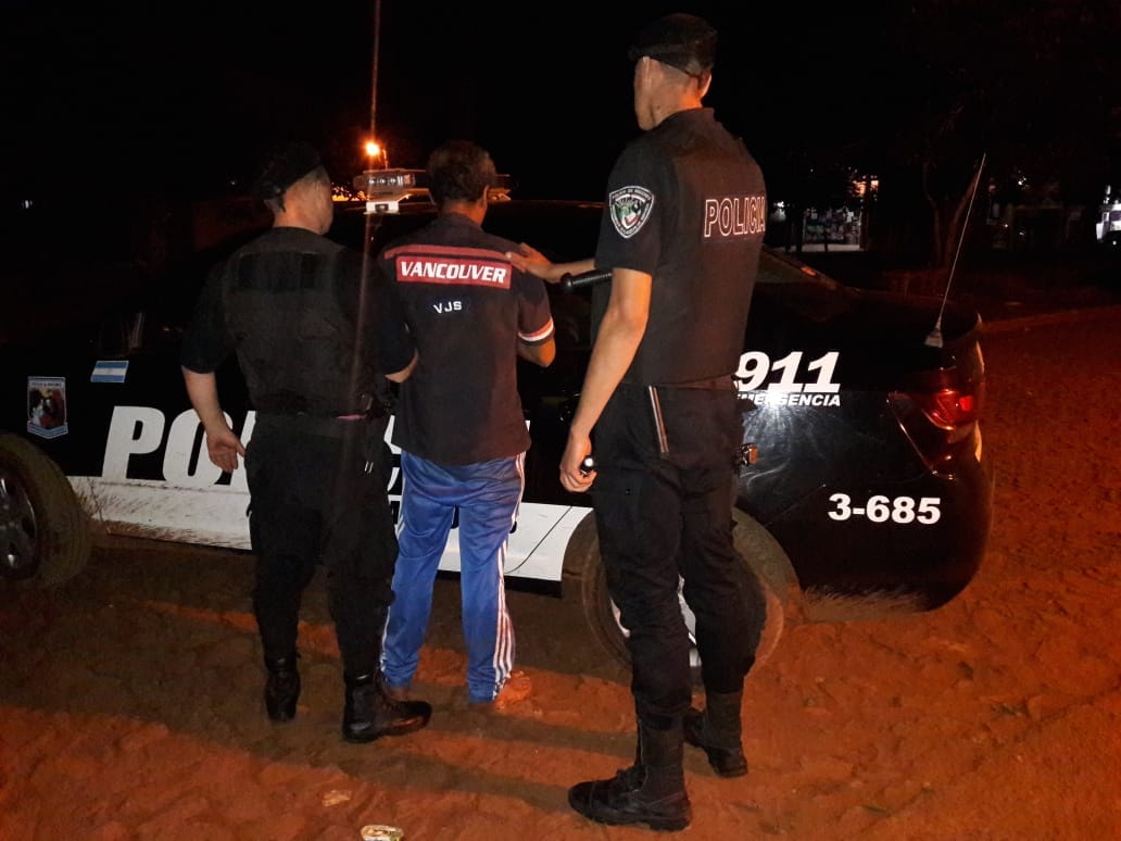 San Vicente: terminó detenido por amenazar con un machete a su pareja