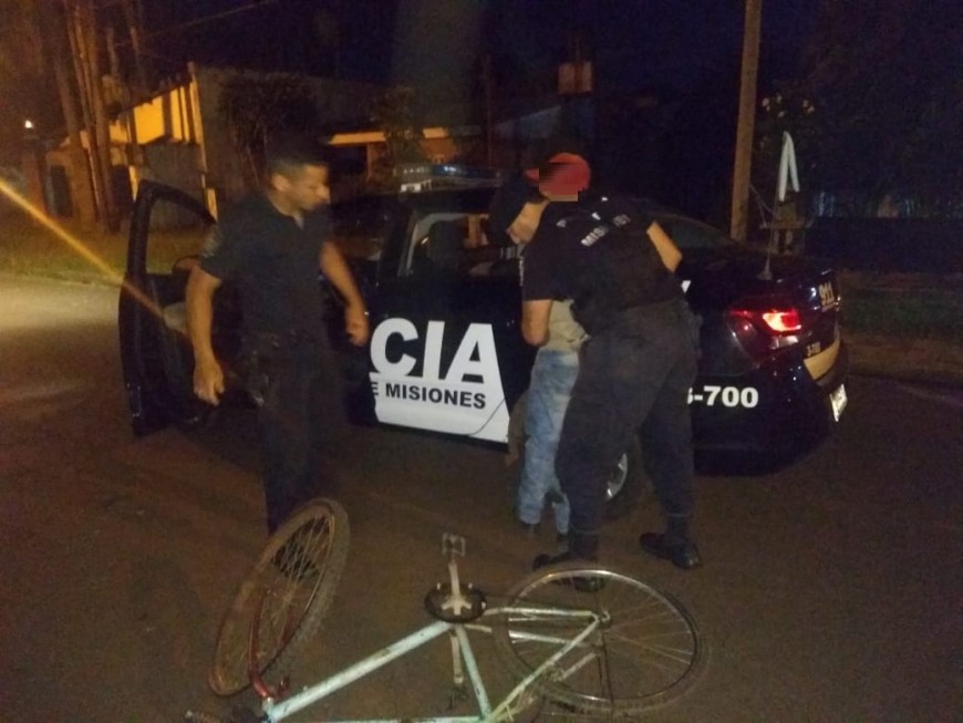 Posadas: lo detuvieron al intentar robar y huir en bicicleta