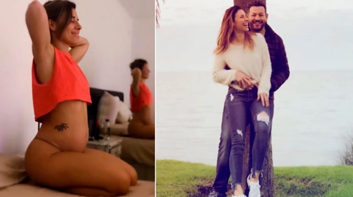 Mariana Brey mostró su pancita de tres meses de embarazo
