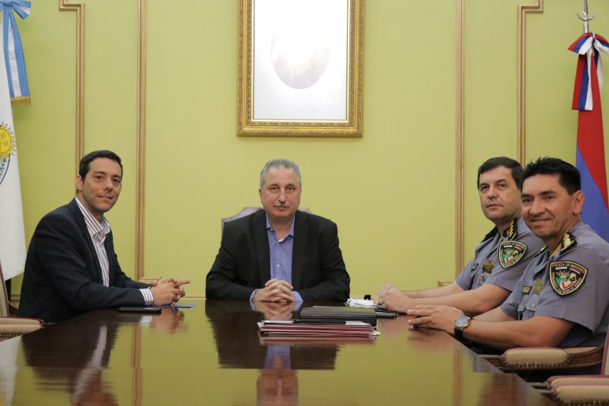 Passalacqua recibió al Jefe y Subjefe de la Policía Provincial