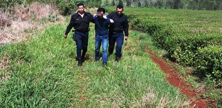 Campo Grande: capturan a violento cuando agredía y amenazaba de muerte a su ex pareja en pleno monte